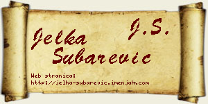 Jelka Šubarević vizit kartica